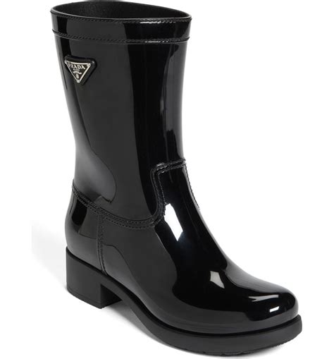 black prada rain boots|prada rain boots nordstrom.